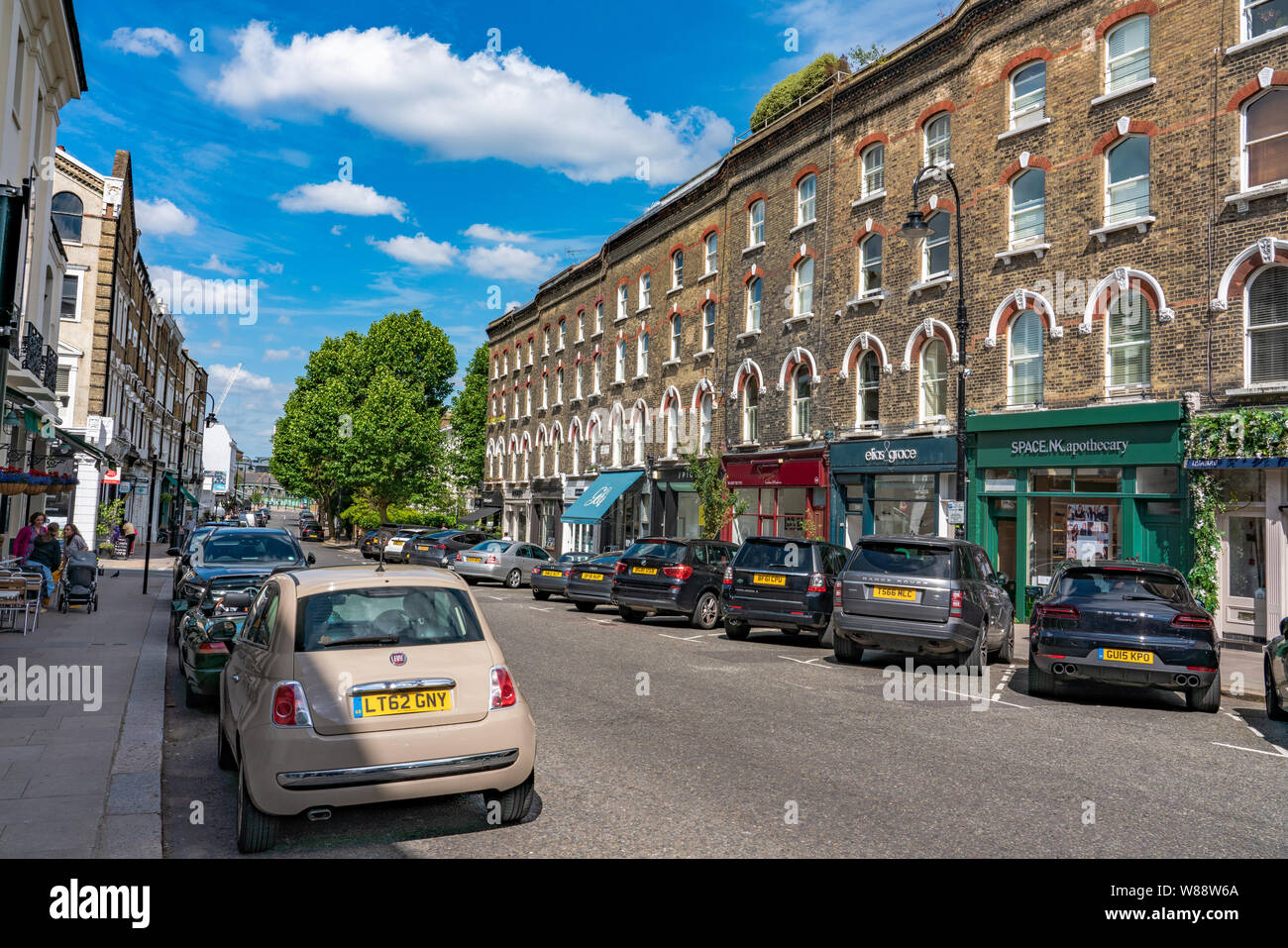 Shops and Cafes on Regent's Park Road Stock Photo Alamy