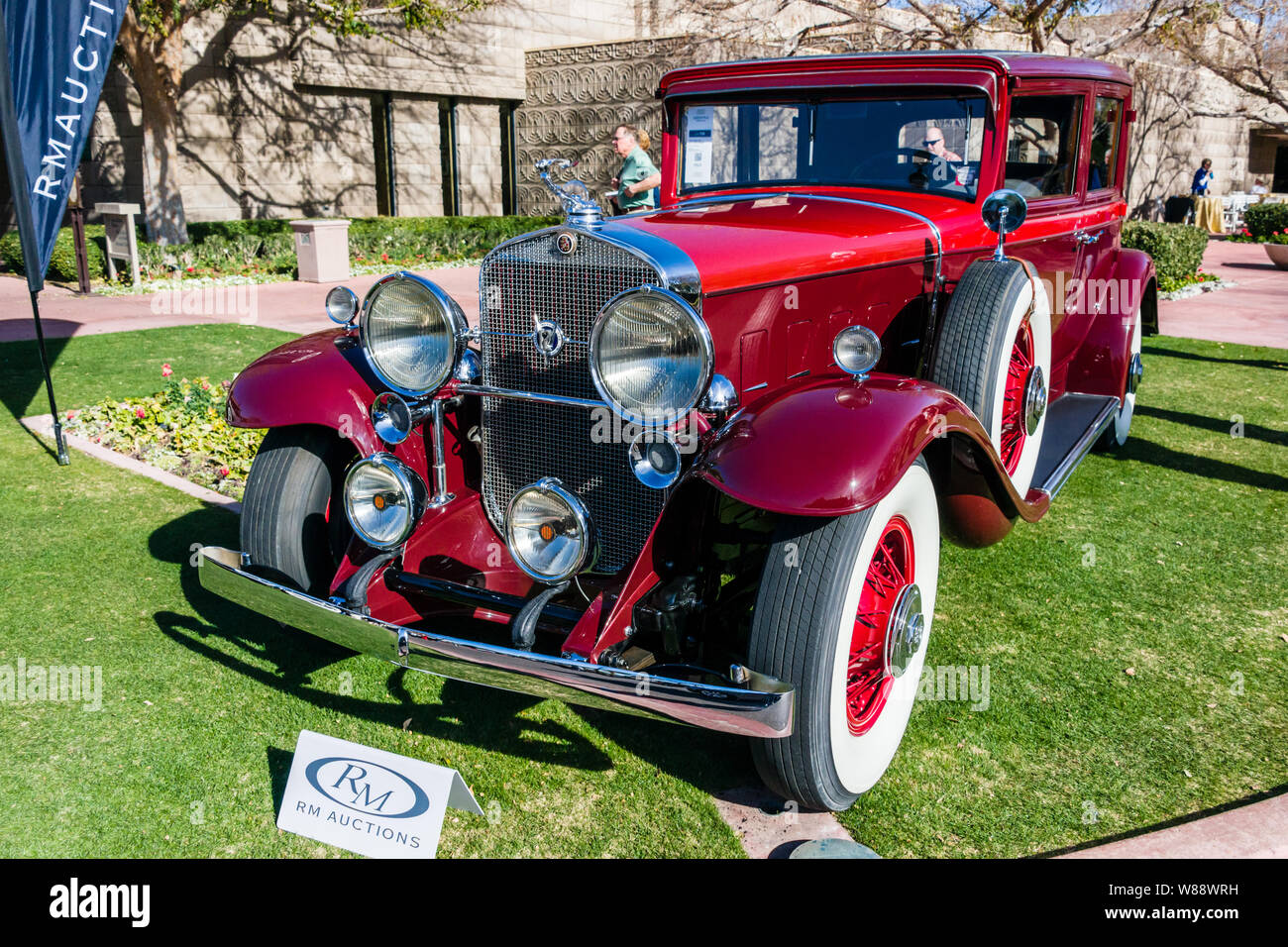RM Sotheby's (formerly RM Auctions) 1931 Cadillac V-12 Town Sedan Stock Photo