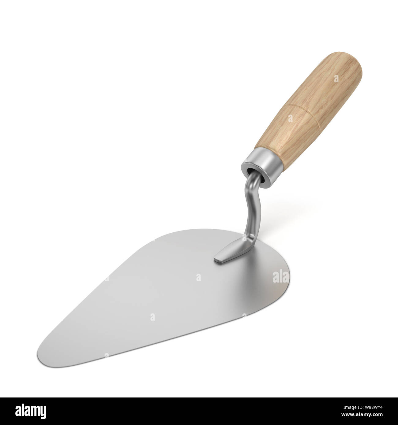 Construction trowel. 3d illustration isolated on white background Stock