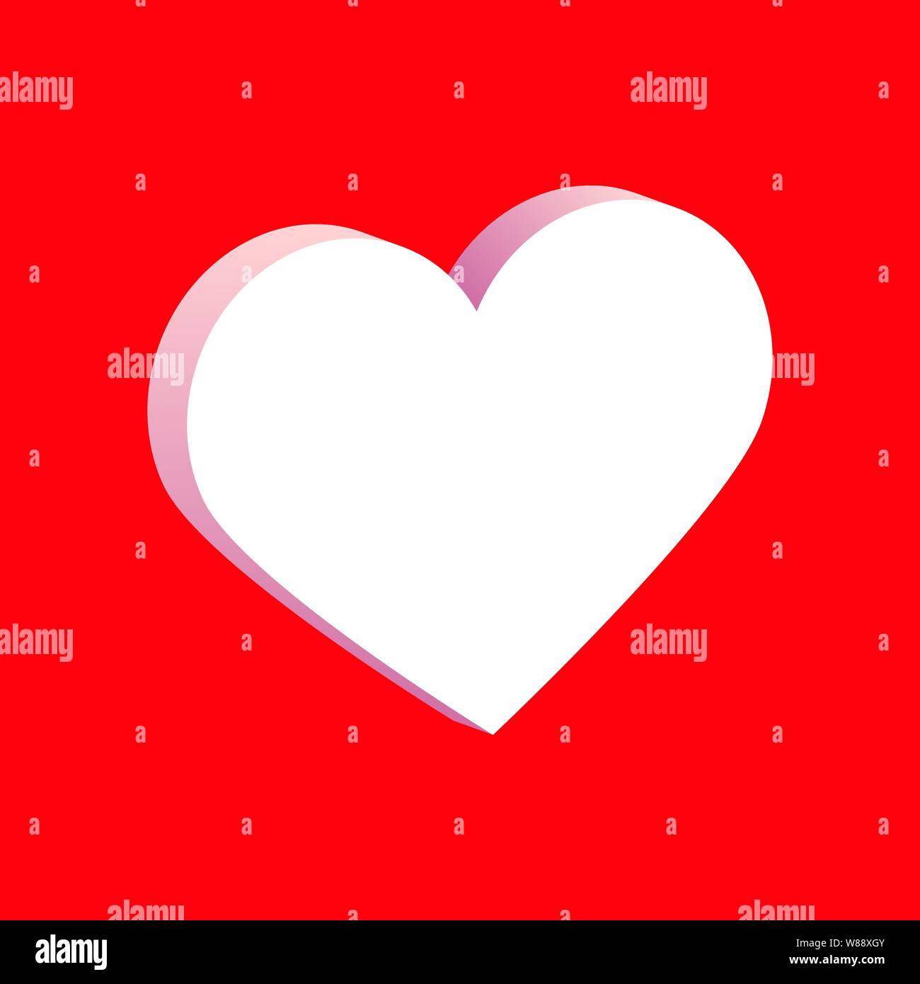 Red isometric hearts icon set, love symbol Stock Vector Image & Art - Alamy