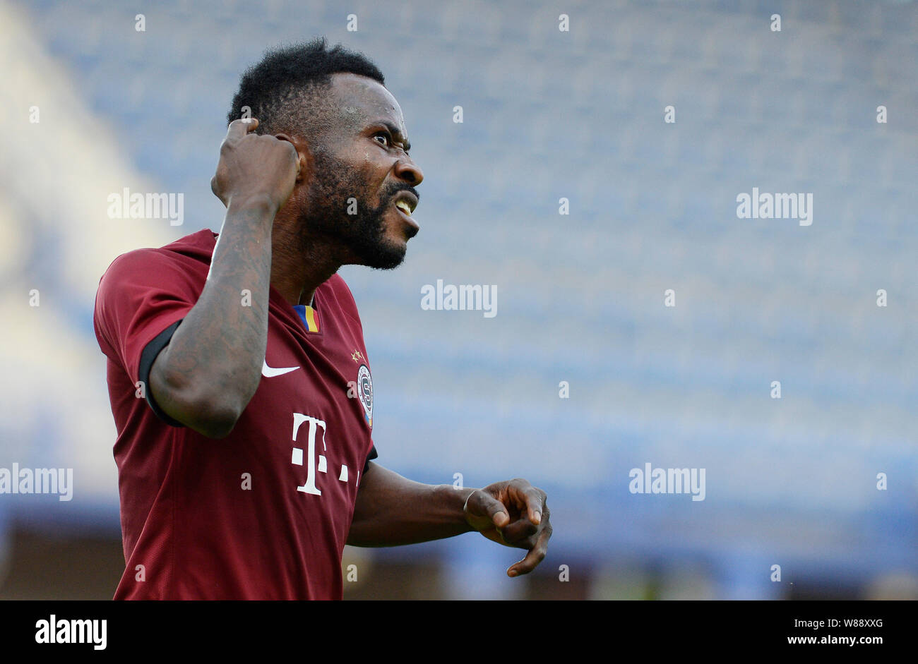 Prague Czech Republic 08th Aug 2019 Sparta S Guelor Kanga Celebrates The Goal In Qualifier Match For