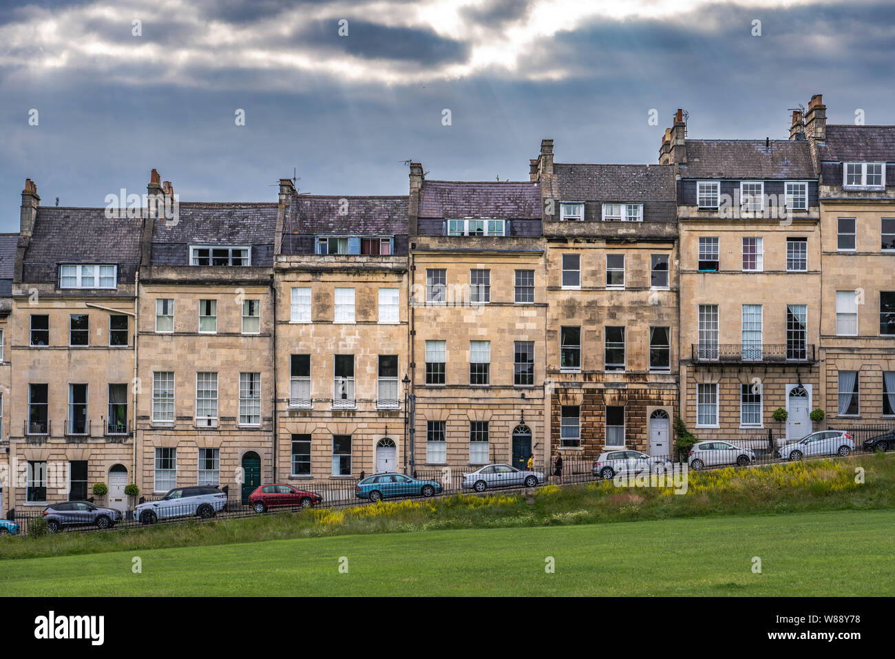 View of the Marlborough buildings in Bath Stock Photo Alamy