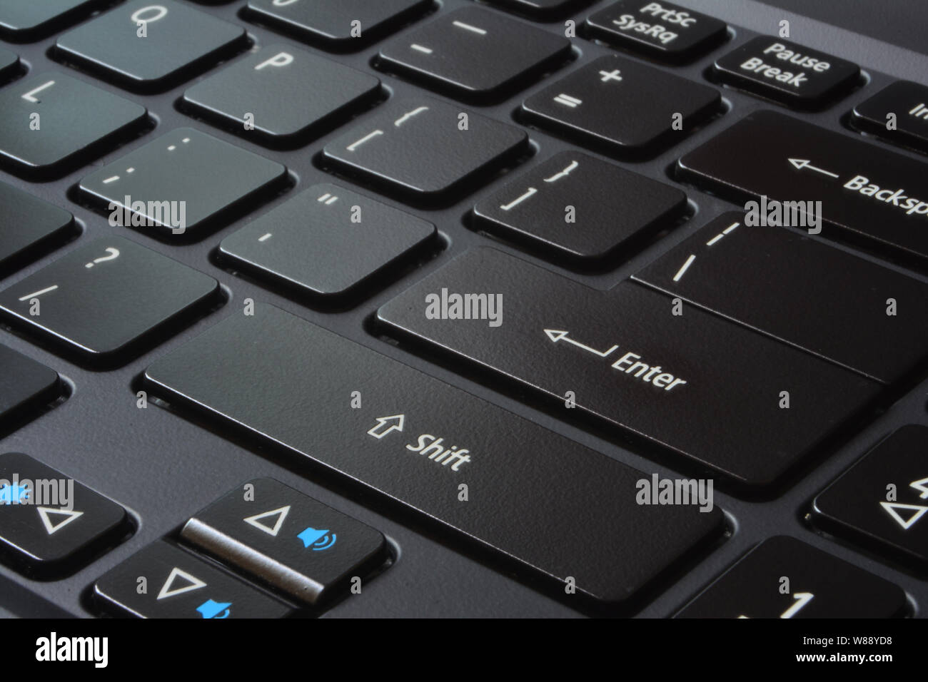 Keyboard enter key Stock Photo Alamy