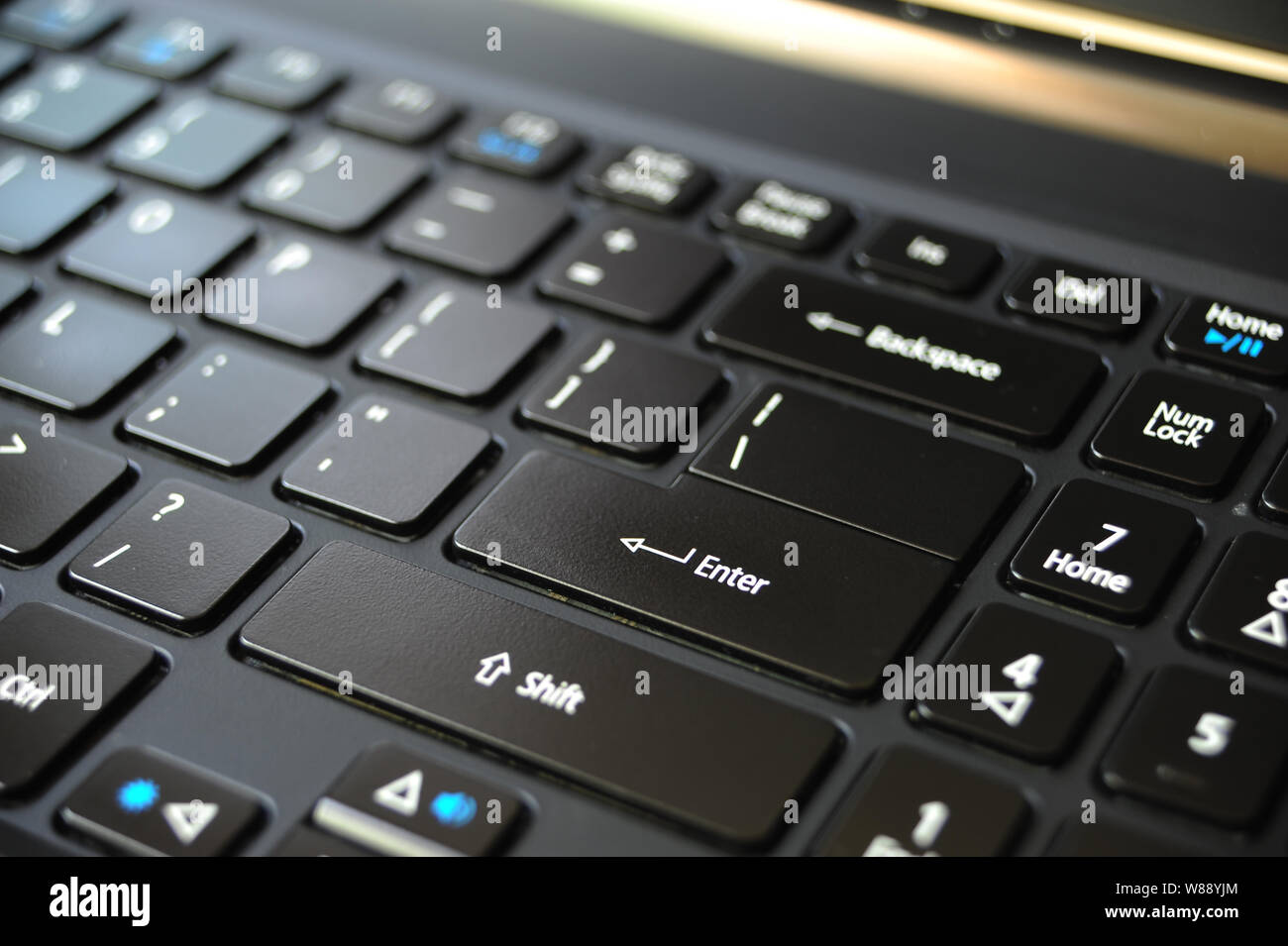 Keyboard enter key Stock Photo Alamy