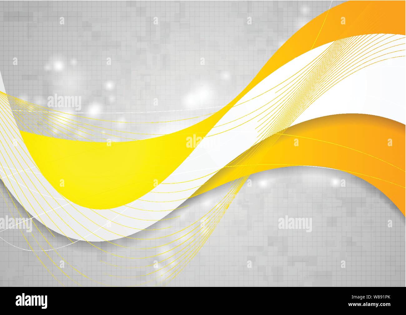 Abstract tech wavy corporate background. Vector illustration Stock ...