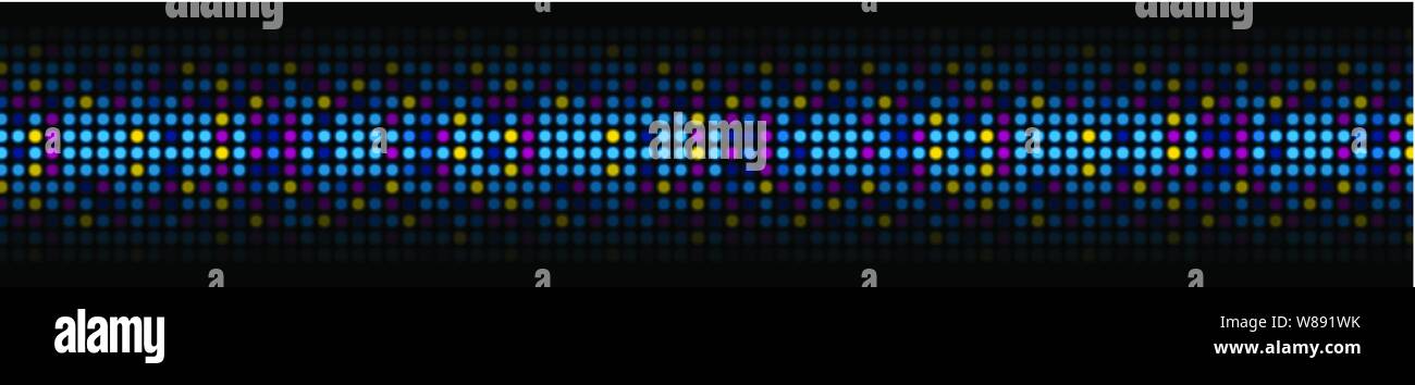 Colorful abstract shiny light circles web header banner. Vector background Stock Vector
