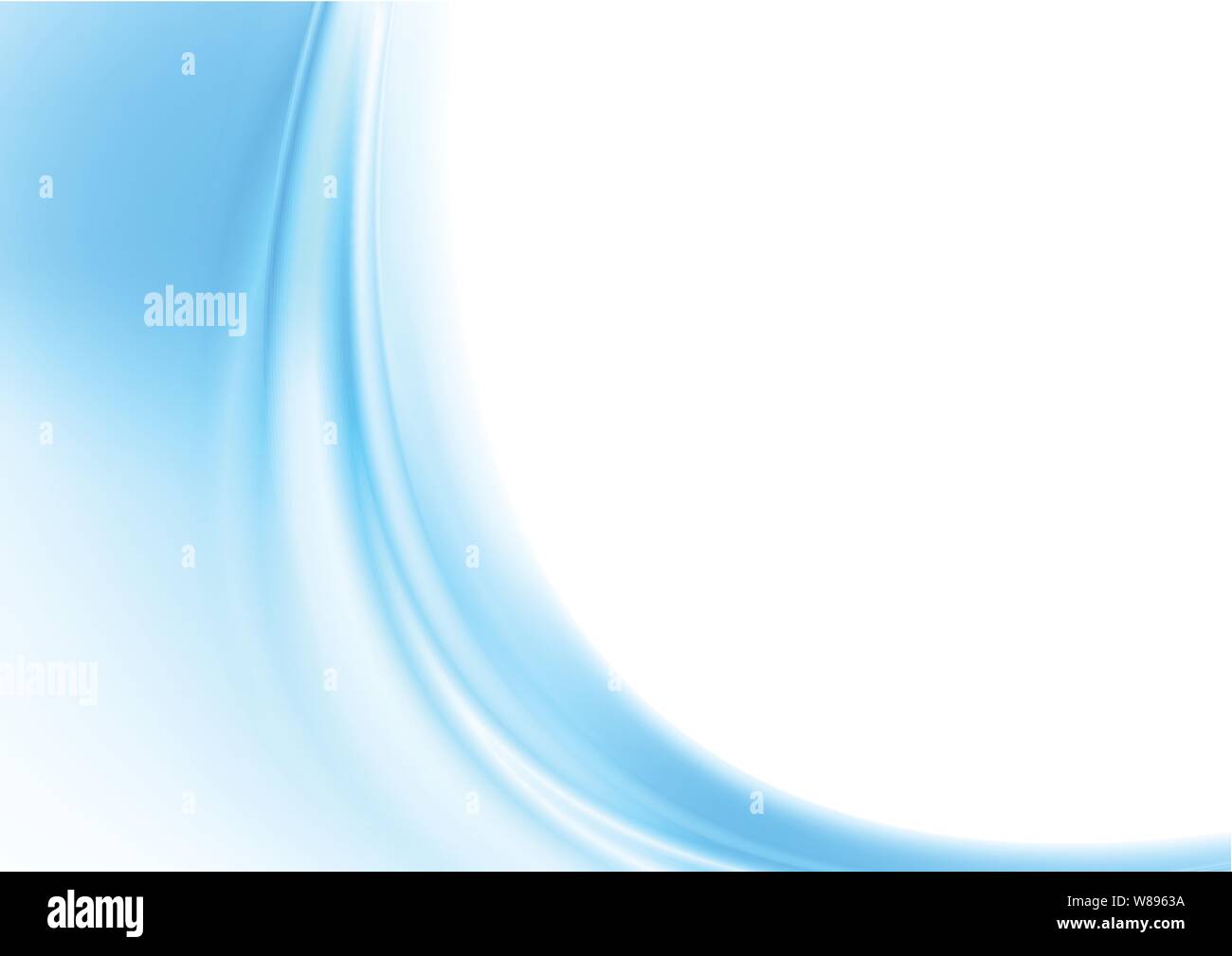 Abstract blue soft elegant shiny waves background. Modern wavy vector design Stock Vector