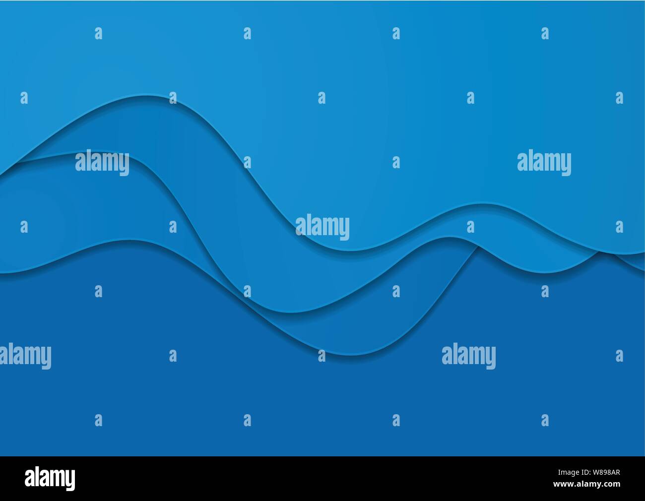 Blue corporate elegant waves abstract background. Vector design Stock ...
