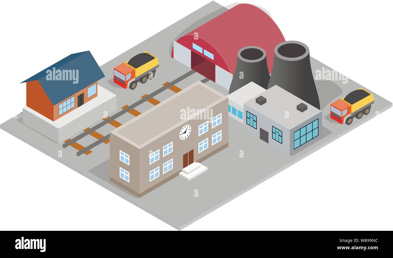 Manufactory concept banner, isometric style Stock Vector Image & Art ...