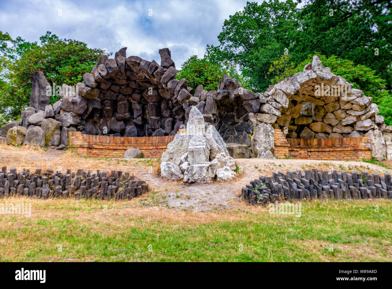 Heaven and Hell Azalea and Rhododendron Park in Kromlau Stock Photo - Alamy