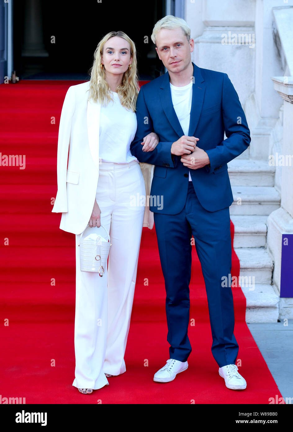 Joanna Vanderham and Mr Hudson attending the Pain and Glory Premiere at Somerset House, London. Stock Photo