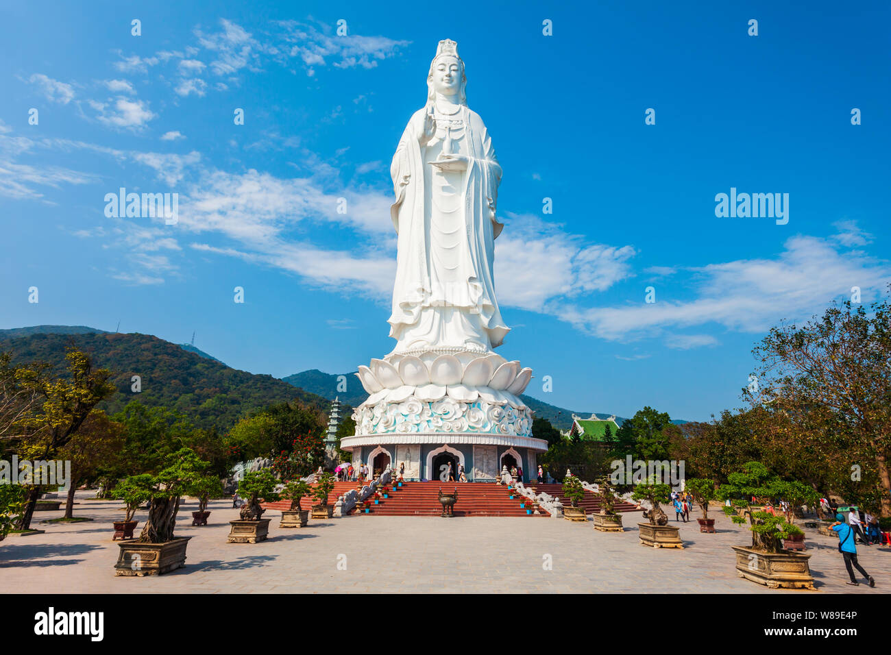 Lady Buddha statue at the Linh Ung Pagoda in Danang city in Vietnam ...