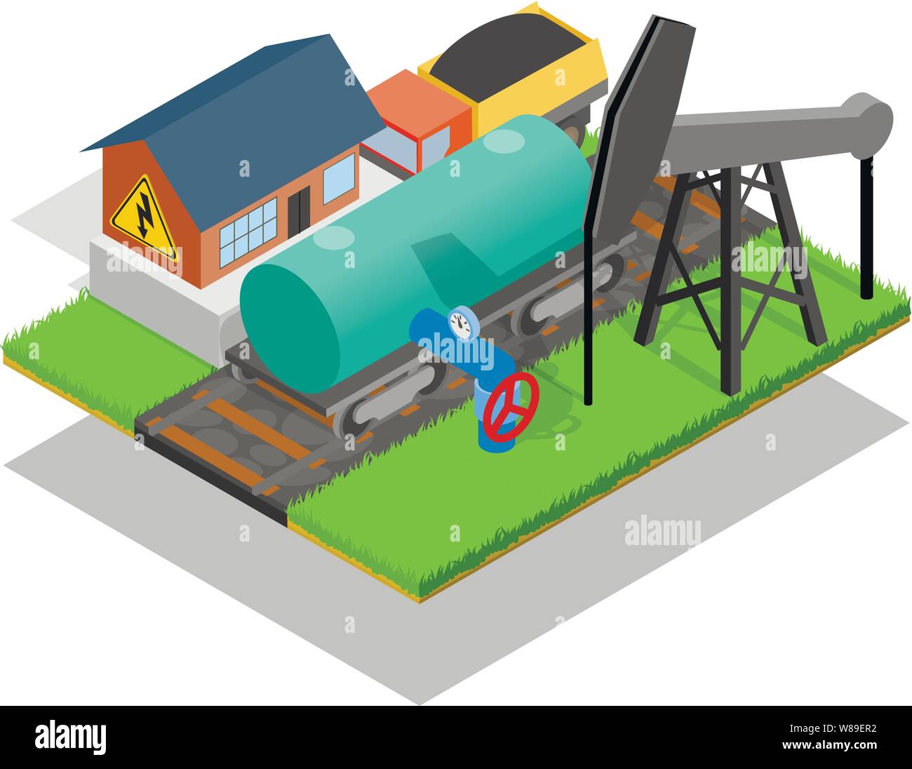 Storage depot concept banner, isometric style Stock Vector Image & Art