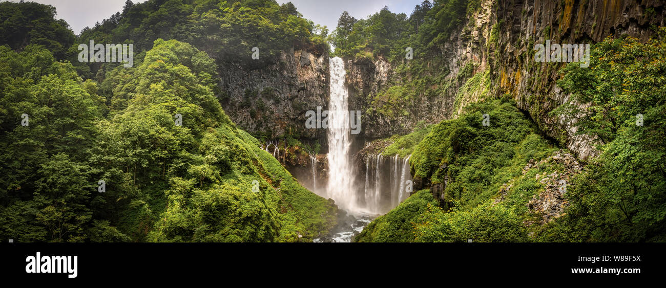 Kegon Falls in Nikkō National Park near Nikkō, Japan is considered to ...