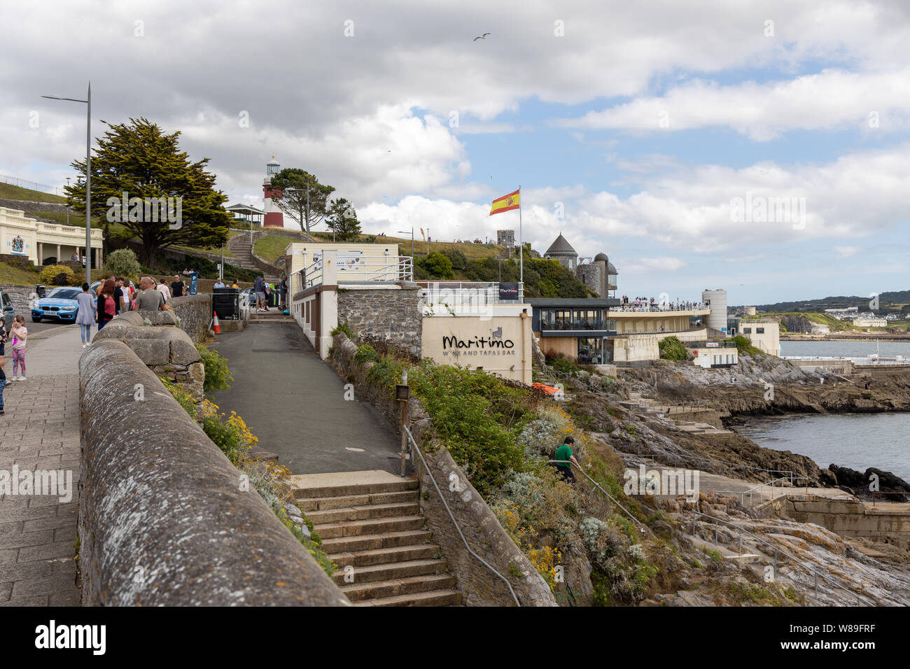 Maritimo Wine And Tapas Bar The Hoe Plymouth Uk Stock Photo Alamy