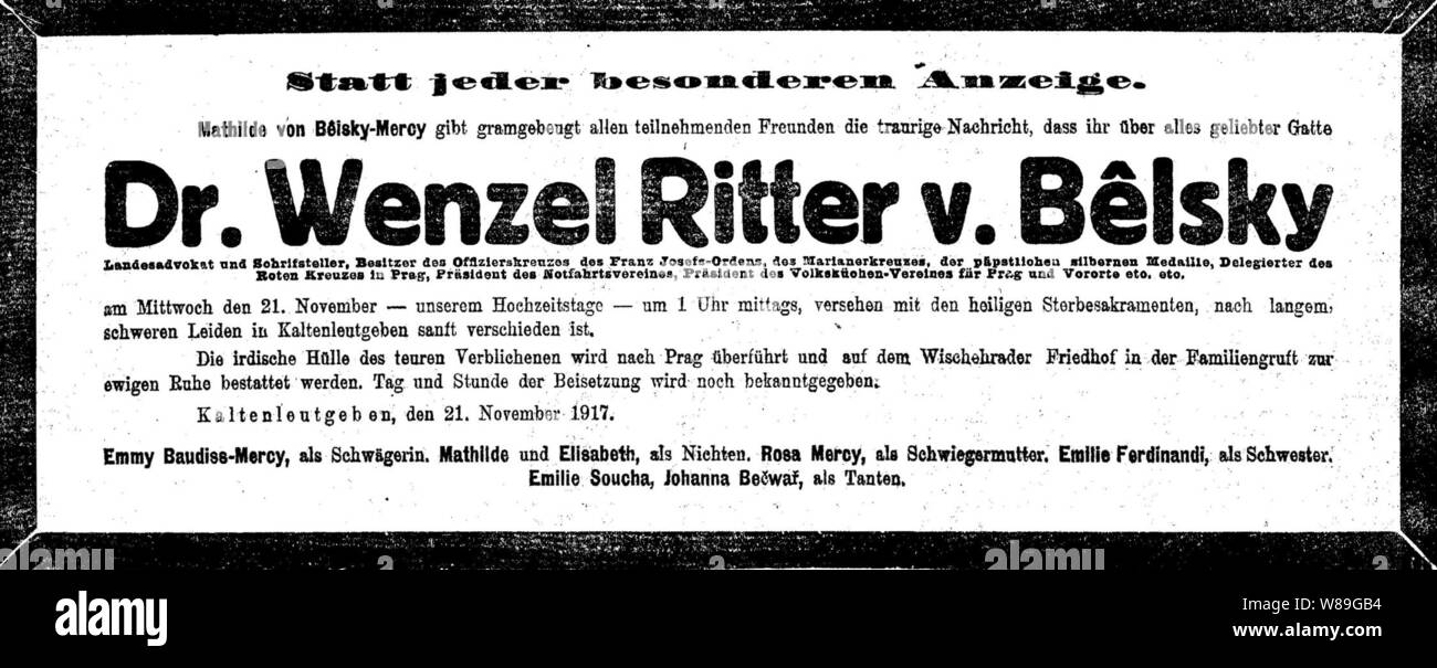 Death notice. Таблица Венцеля. Bill Wenzel.