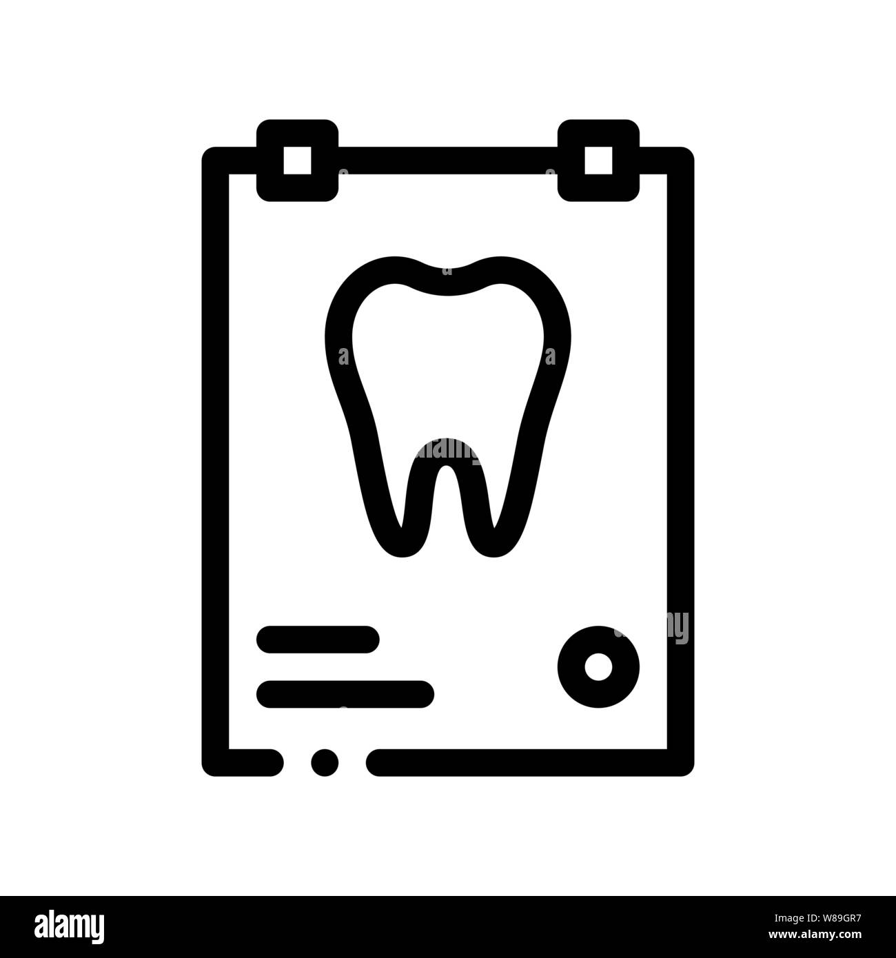 Dental X-ray Image Stomatology Vector Sign Icon Stock Vector Image ...