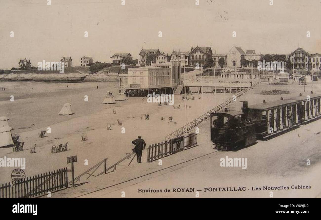 Cpa 17 Environs De Royan. Pontaillac. a L'Ombre De La Restauration 1907