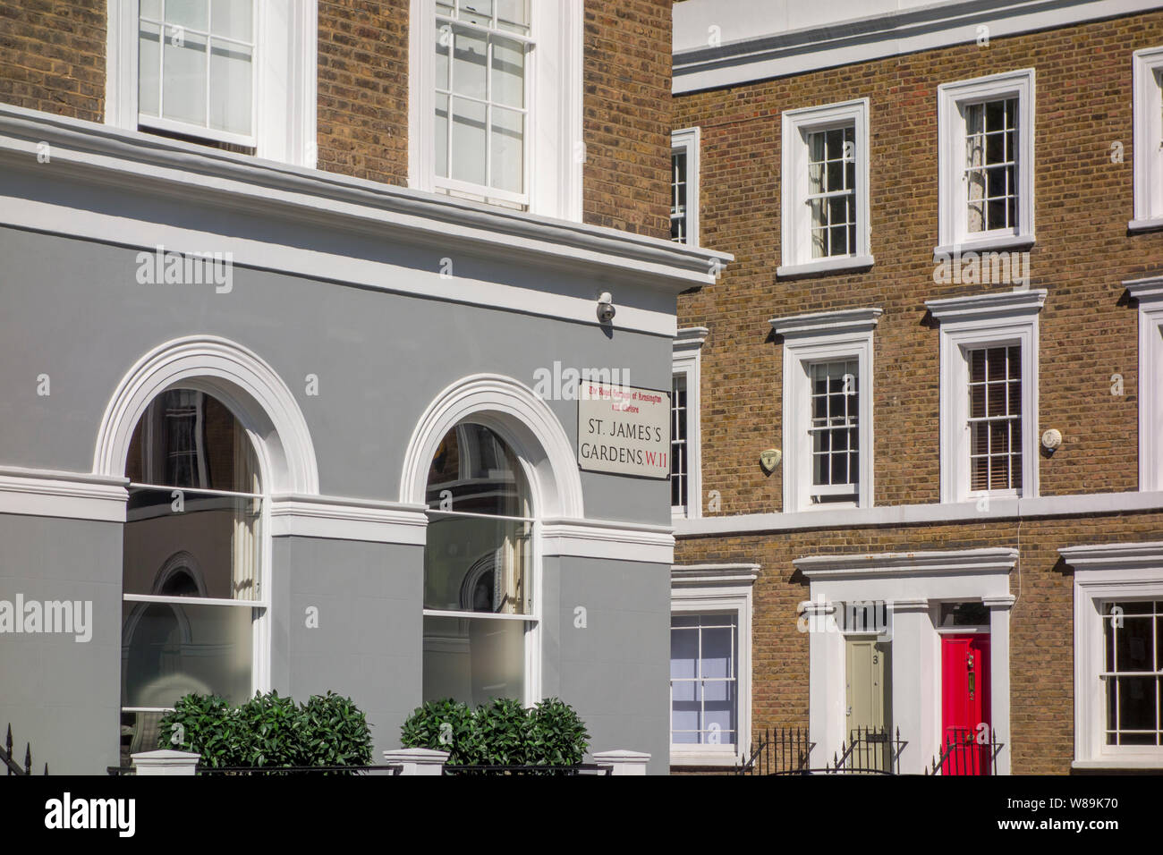 Terraced houses on St. James's Gardens, The Royal Borough of Kensington