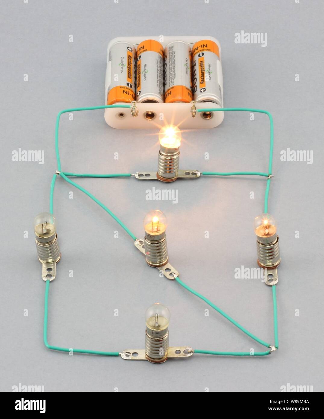 A simple electronic circuit Stock Photo