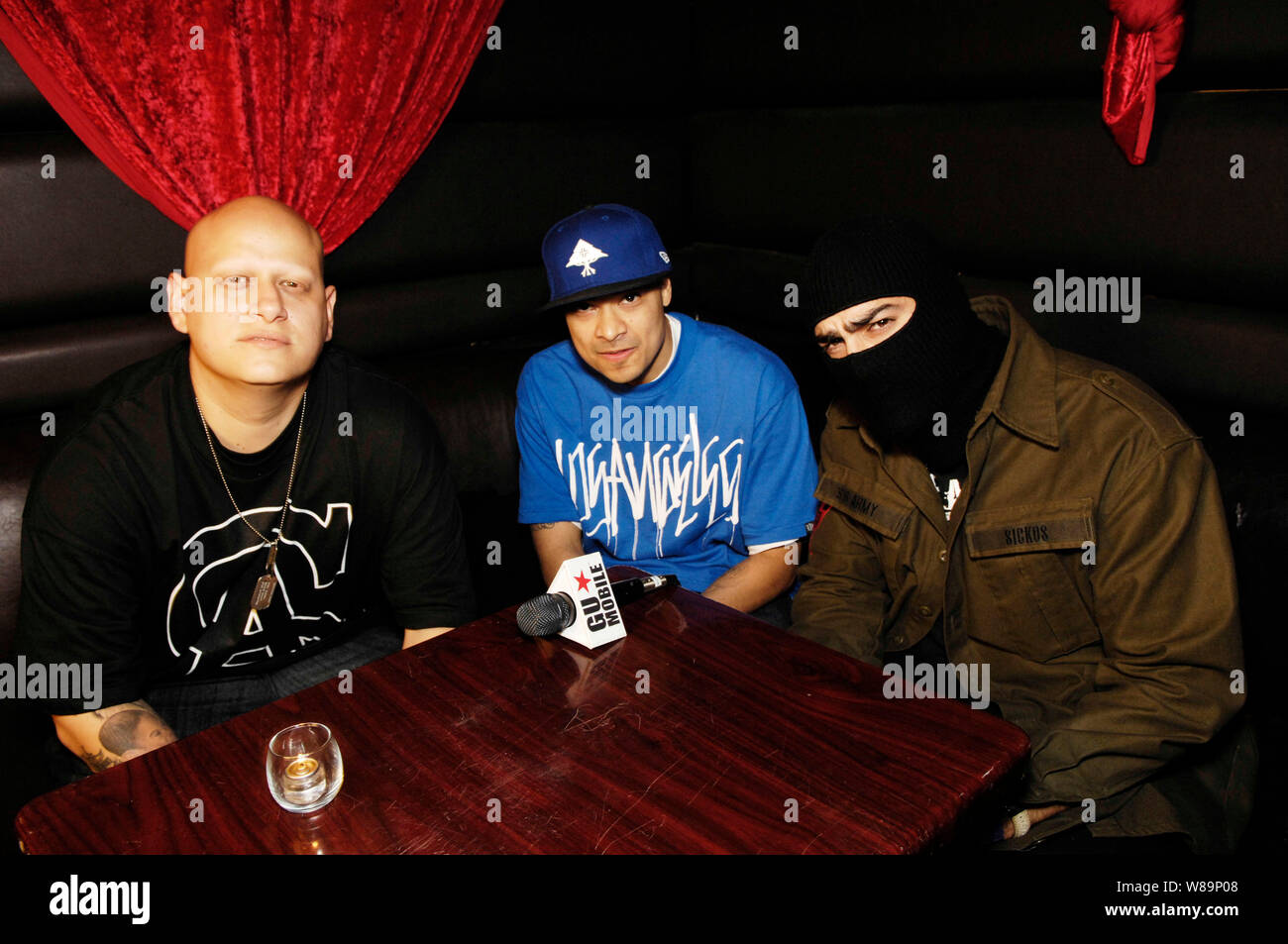 L-R) DJFM, Sick Jacken and Cynic attend the Rock The Bells 2009 Festival  press conference & launch party at the Key Club on April 7, 2009 in West  Hollywood, California Stock Photo - Alamy