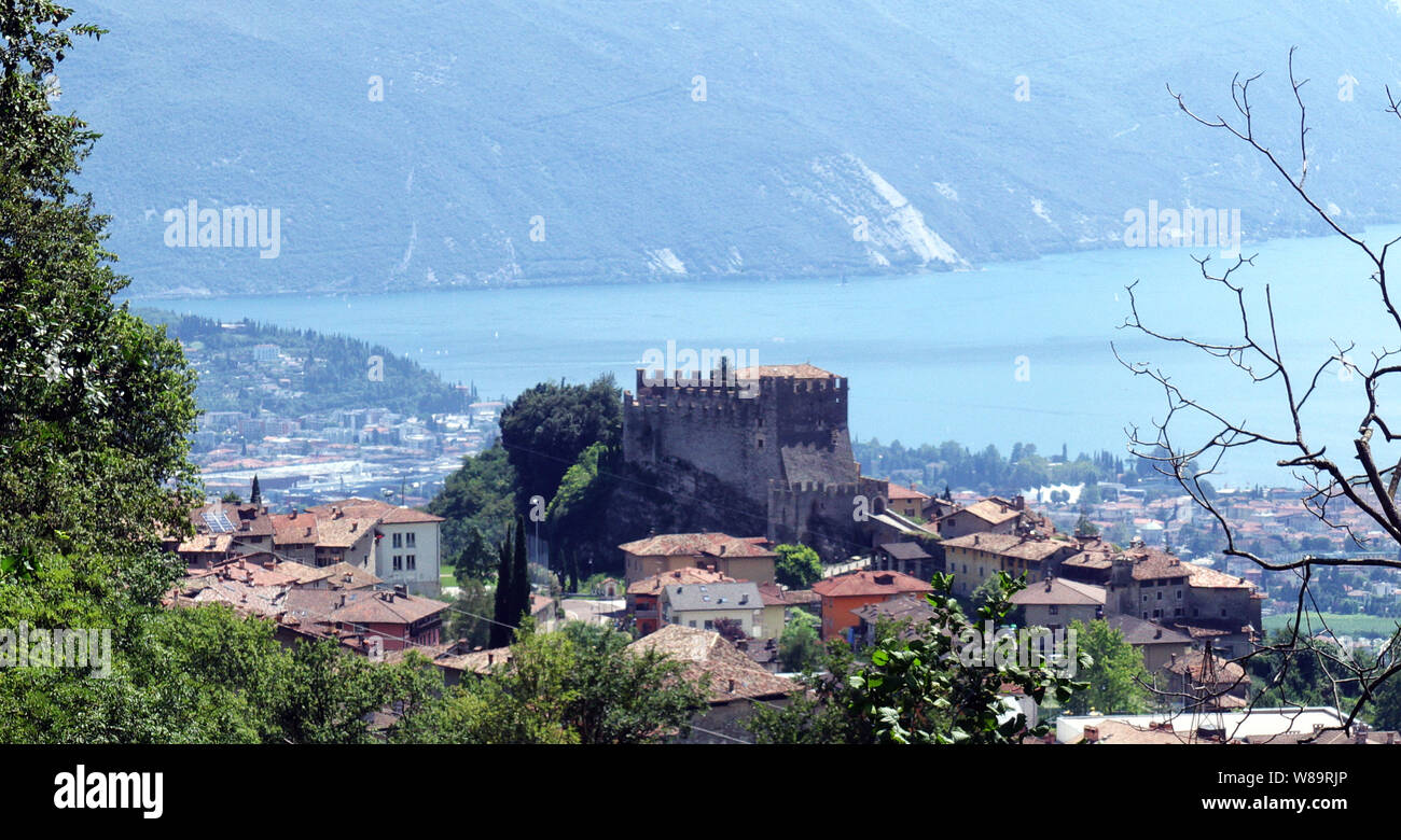 Tenno, Trento/Italy - The castle of Tenno, Trentino-Alto Adige, Alto Garda and Ledro Community Stock Photo