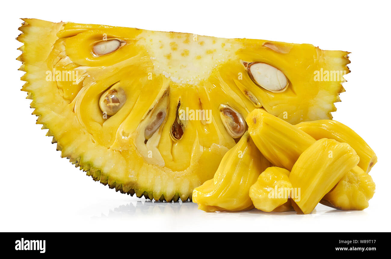 Jackfruit isolated on white background Stock Photo