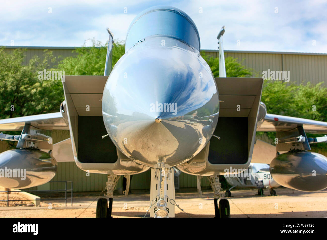 Grumman F-14 Tomcat Supersonic twin-engine jet fighter plane on display at the Pima Air & MSpace Museum, Tucson, AZ Stock Photo
