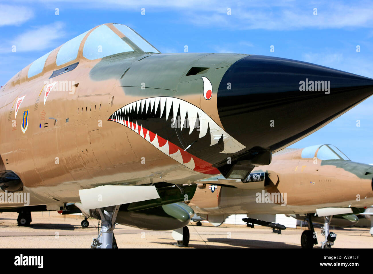 A Republic F-105G Thunderchief Fighter Plane on display at the Pima Air &  MSpace Museum, Tucson, AZ Stock Photo - Alamy
