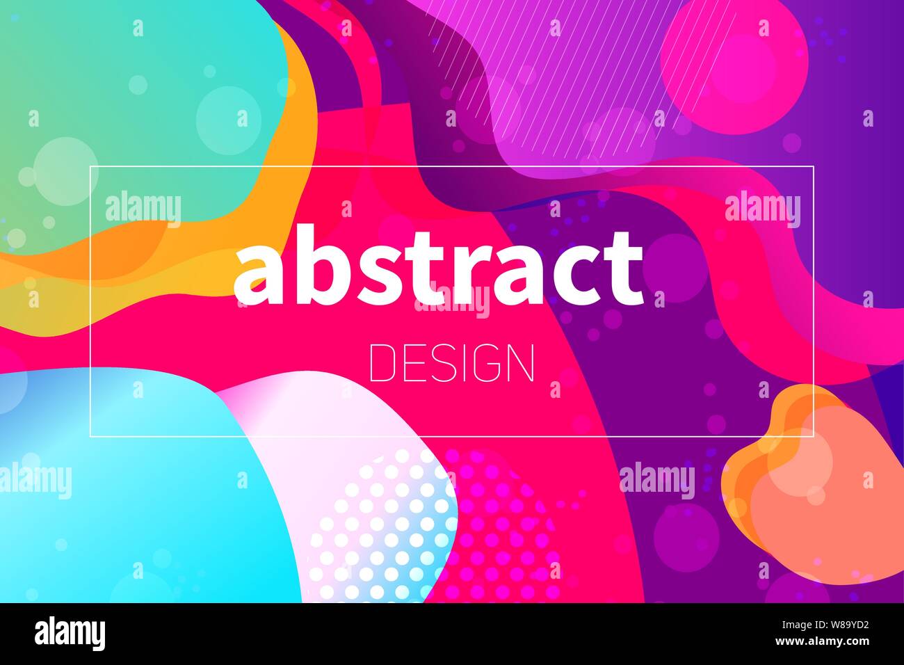 Abstract colorful geometric vector background. Fluid gradient shapes ...