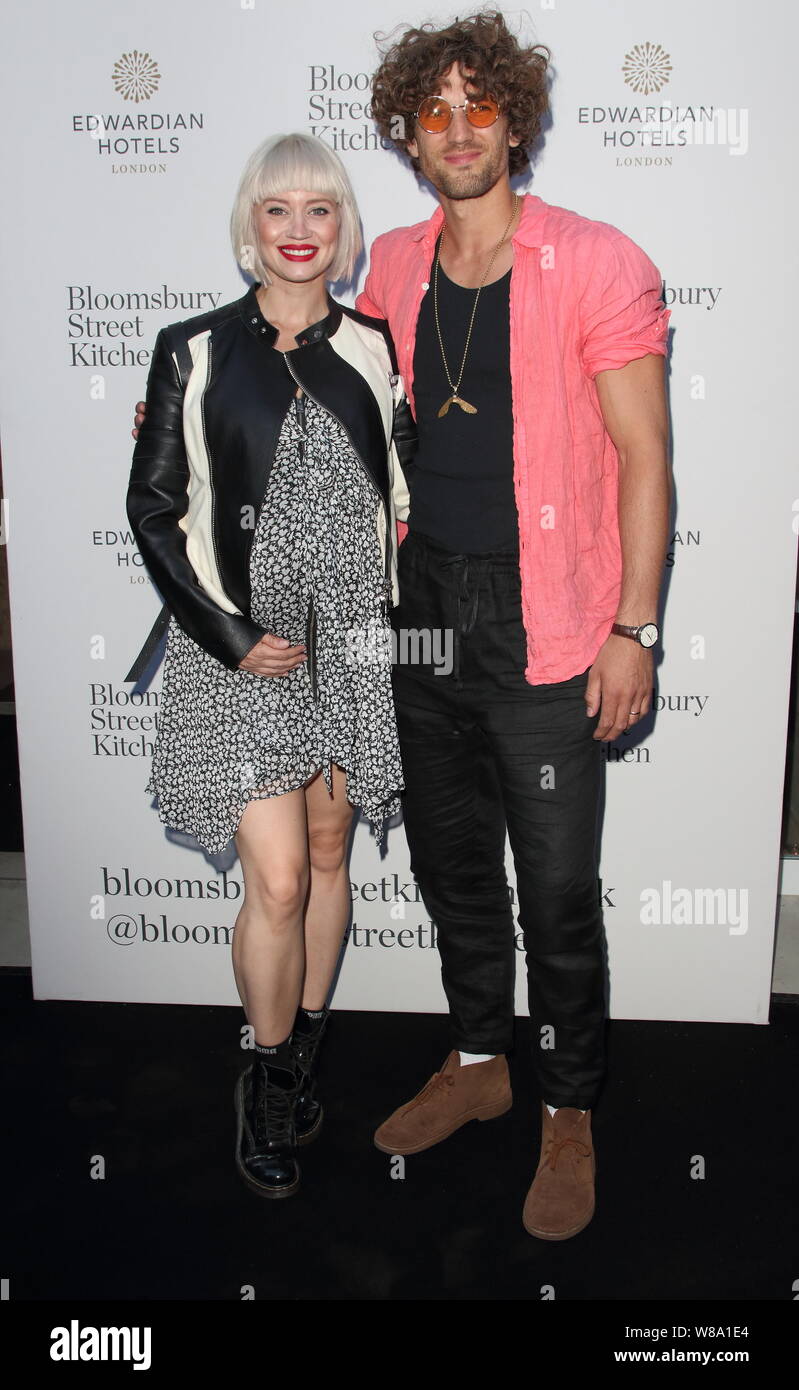 Kimberly Wyatt and Max Rogers arrive at the Bloomsbury Street Kitchen