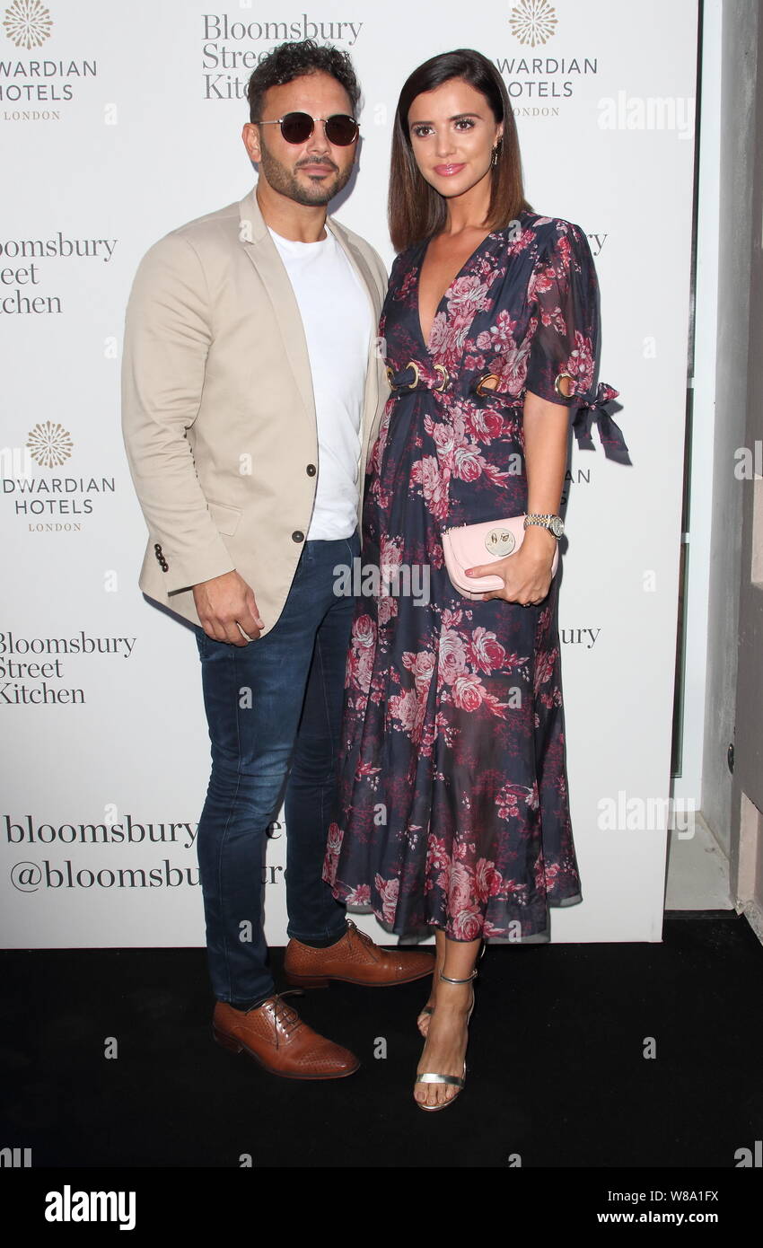 Ryan Thomas and Lucy Mecklenburgh arrive at the Bloomsbury Street