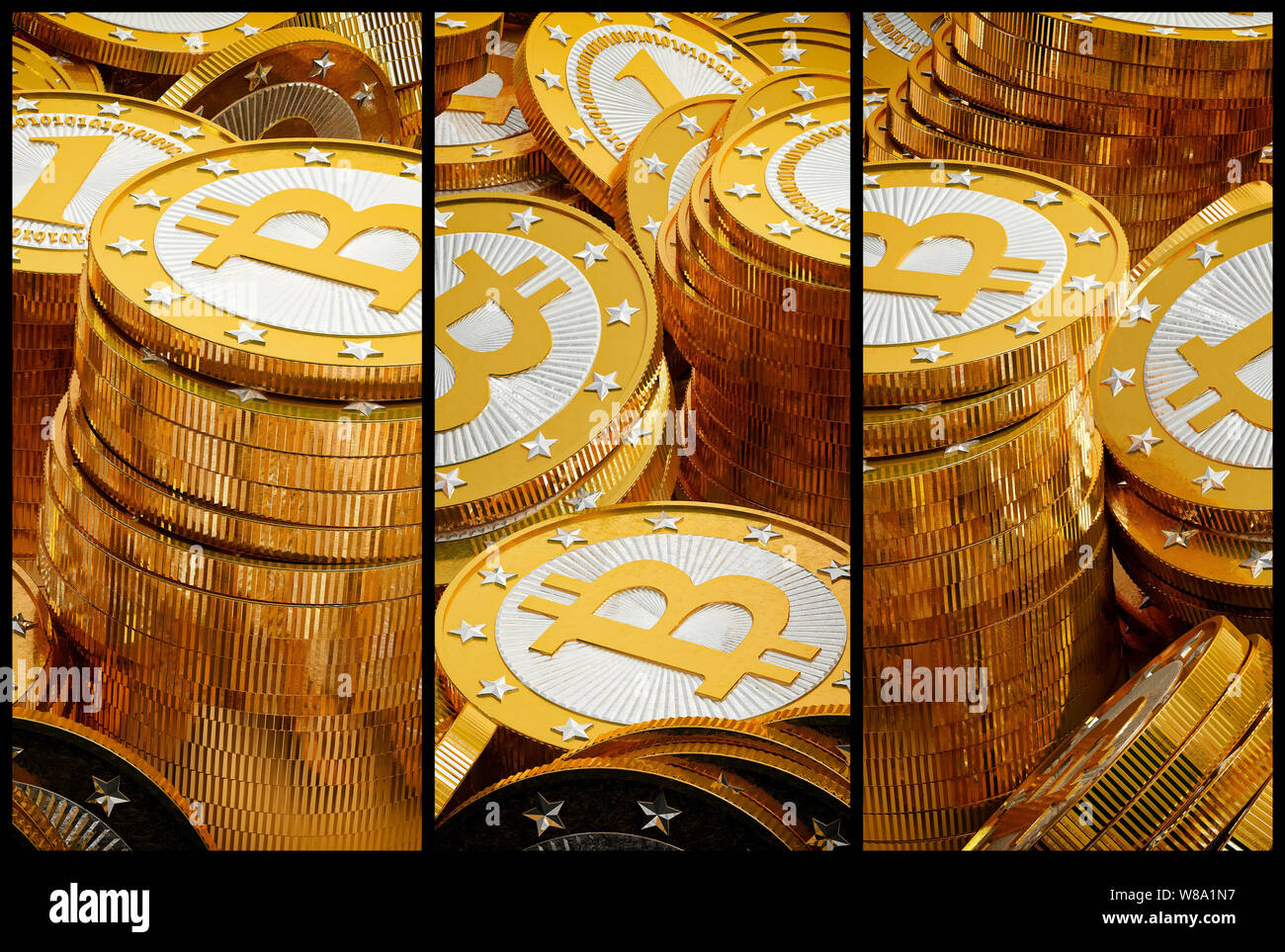 3d golden currency symbols hi-res stock photography and images - Alamy