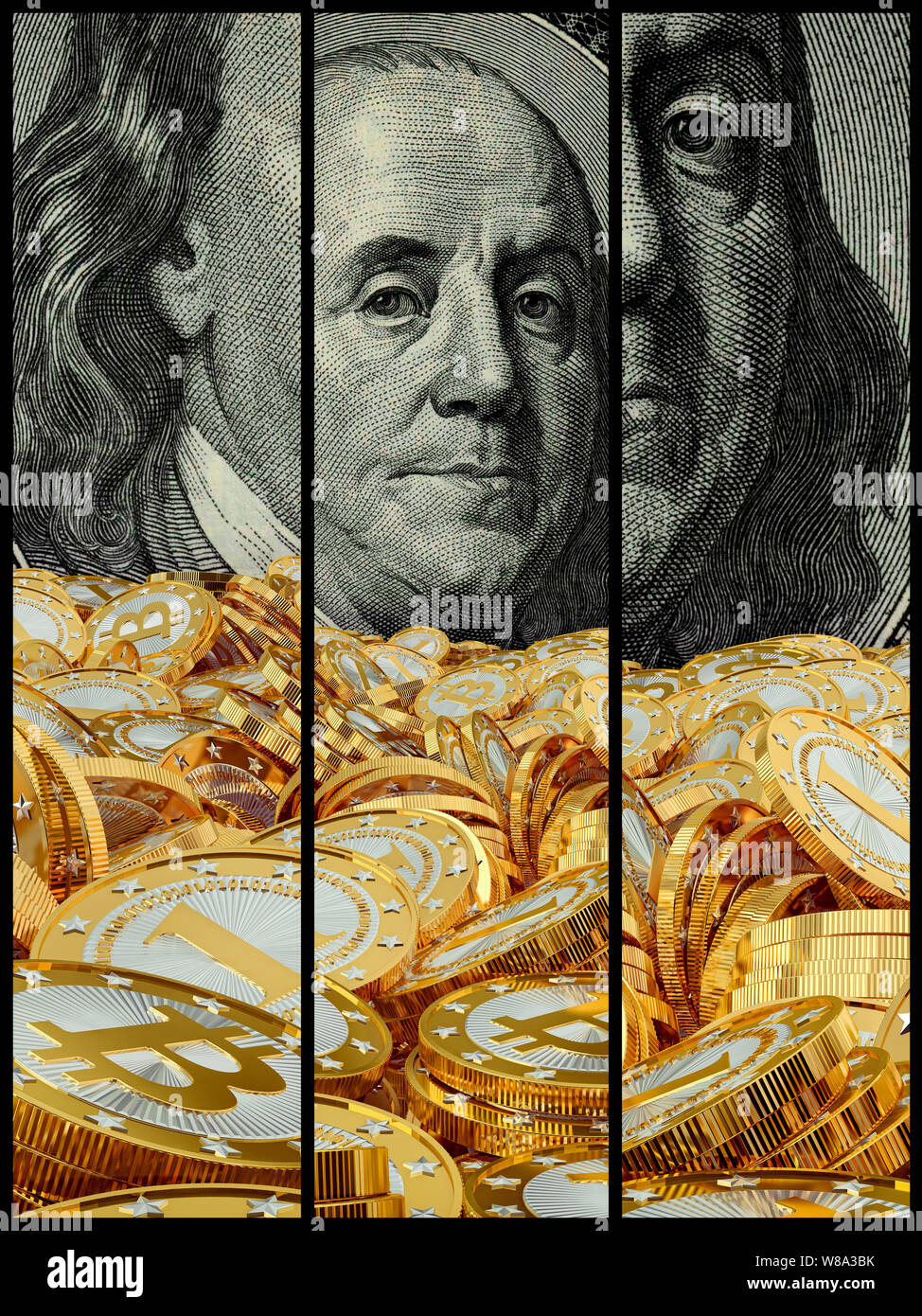 3d golden currency symbols hi-res stock photography and images - Alamy