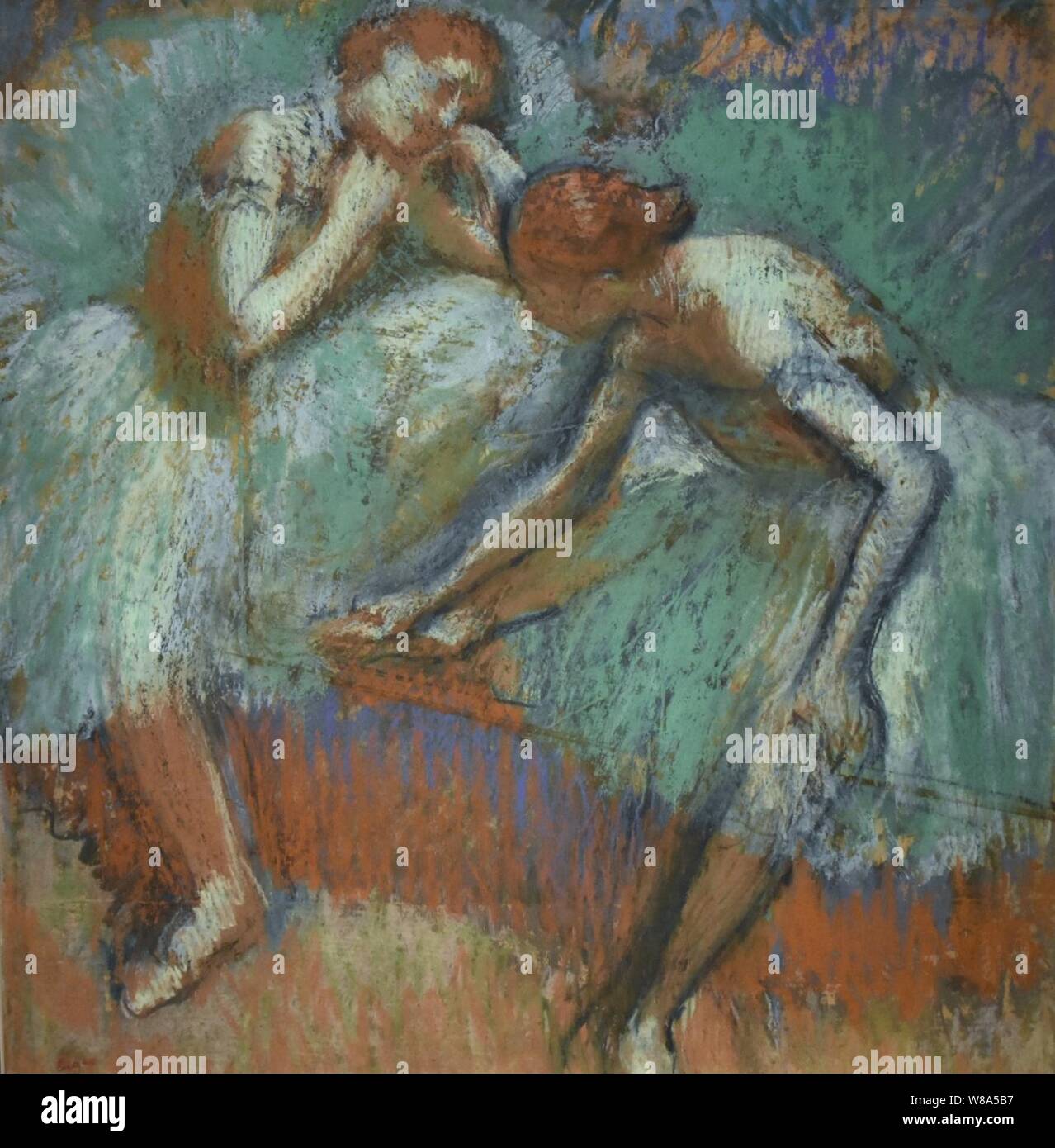 Degas, Two Dancers, 1898, Ny Carlsberg Glyptotek, Copenhagen (1) (36420027845). Stock Photo