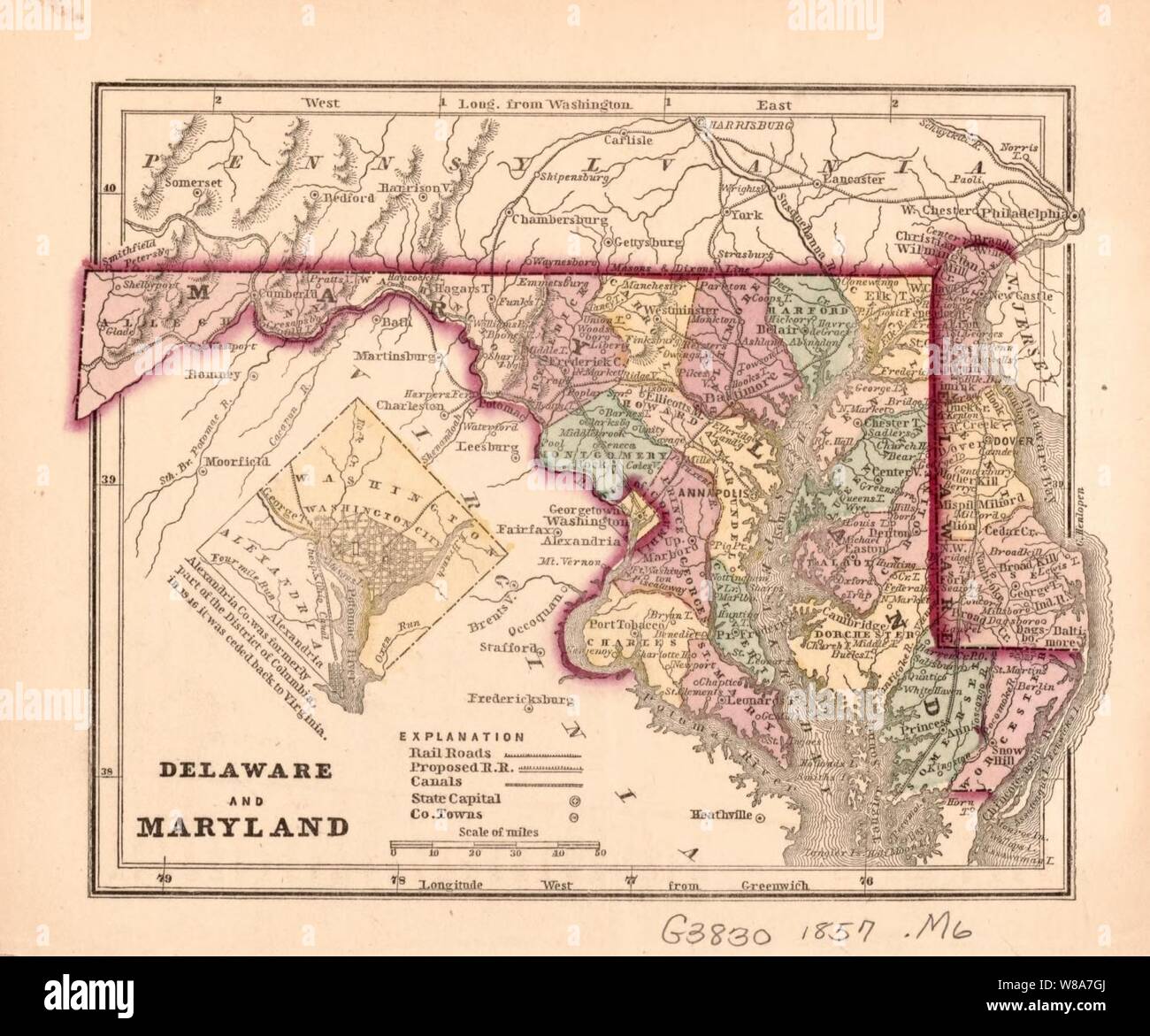 Delaware and Maryland Stock Photo Alamy