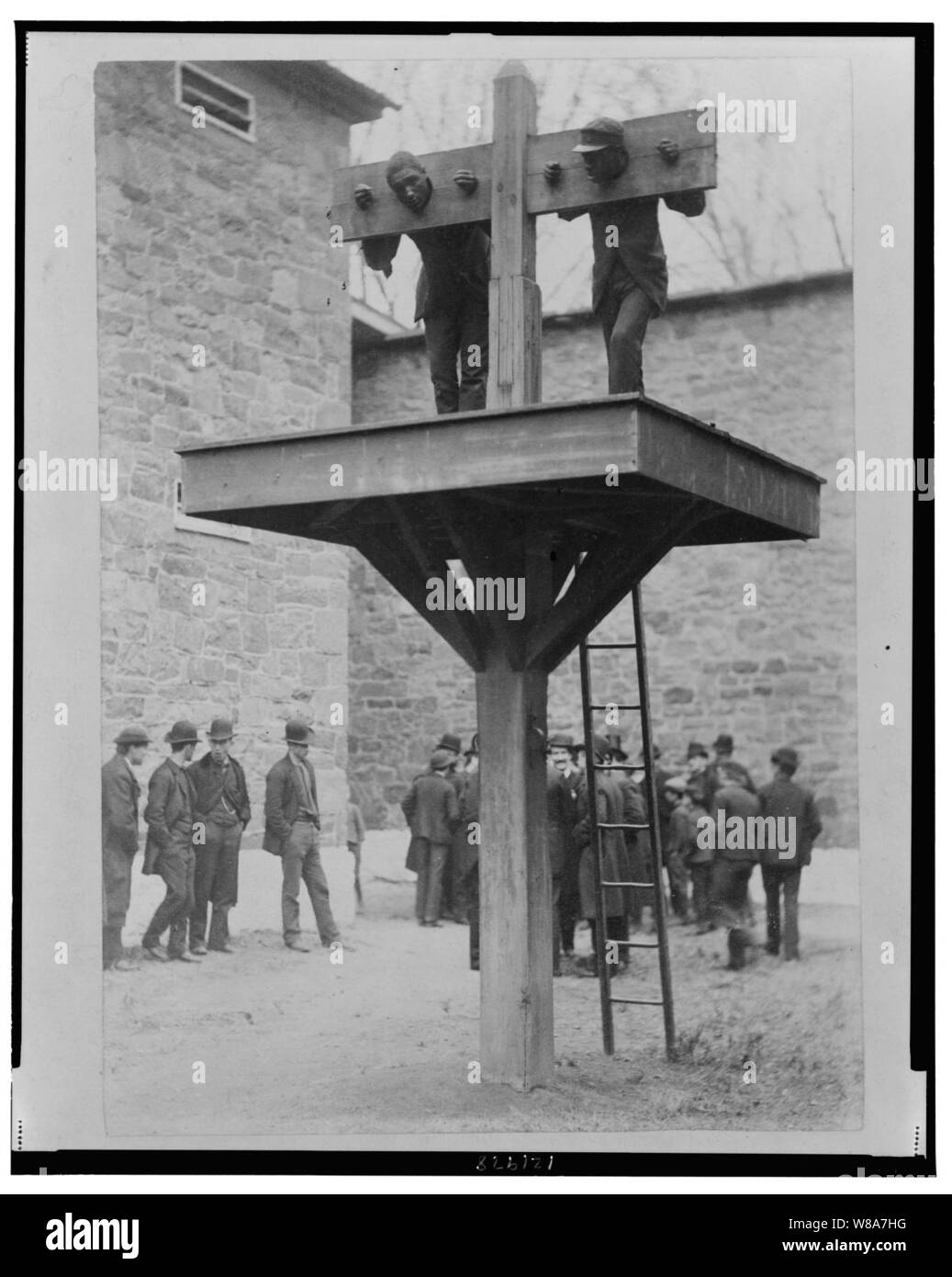 Delaware pillory and whipping post Stock Photo