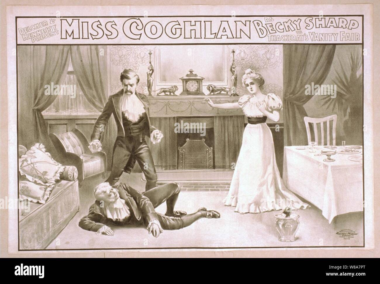 Delcher & Hennessy present Miss Coghlan as Becky Sharp in Thackeray's Vanity fair Stock Photo