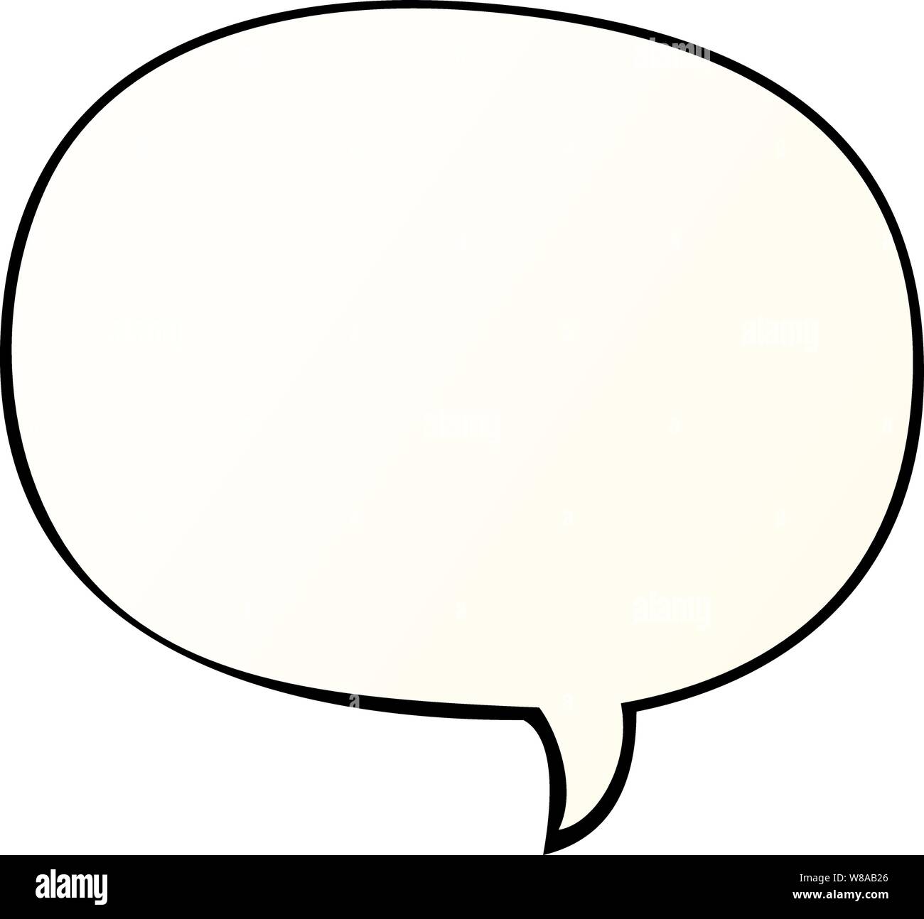 cartoon speech bubble in smooth gradient style with speech bubble in ...