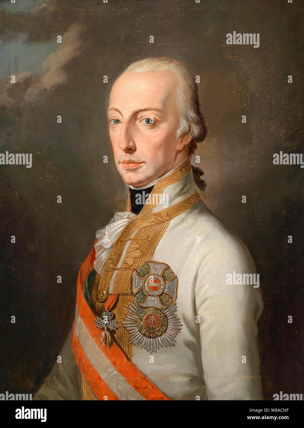 Emperor Franz I of Austria in Field Marshal's uniform, decorated with the Austrian House Order, circa 1820 Stock Photo