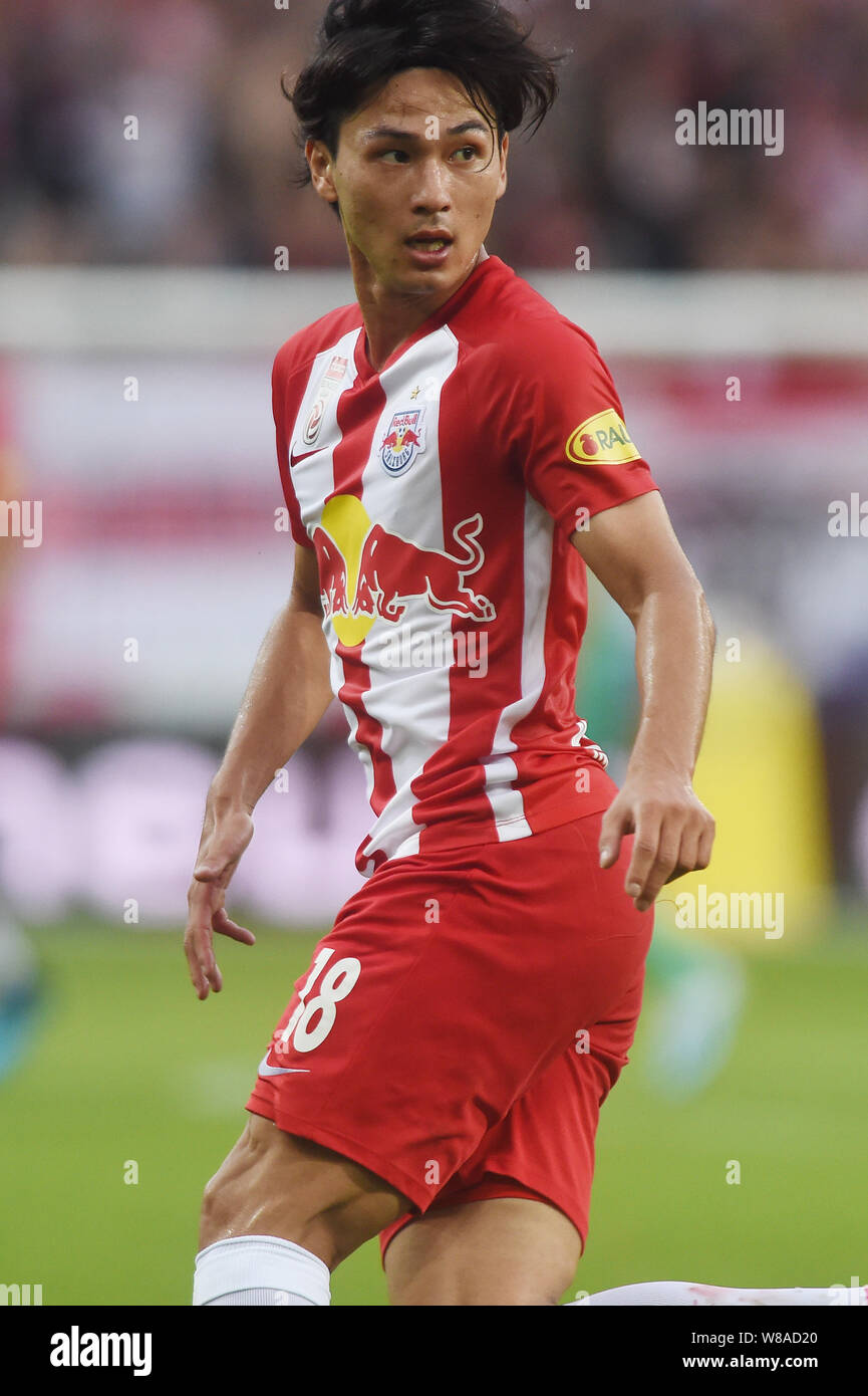 Salzburg, Austria. 7th Aug, 2019. Takumi Minamino (Salzburg), August 7,  2019 - Football/Soccer : Friendly match between FC Red Bull Salzburg 0-1 Real  Madrid at Red Bull Arena in Salzburg, Austria. Credit: