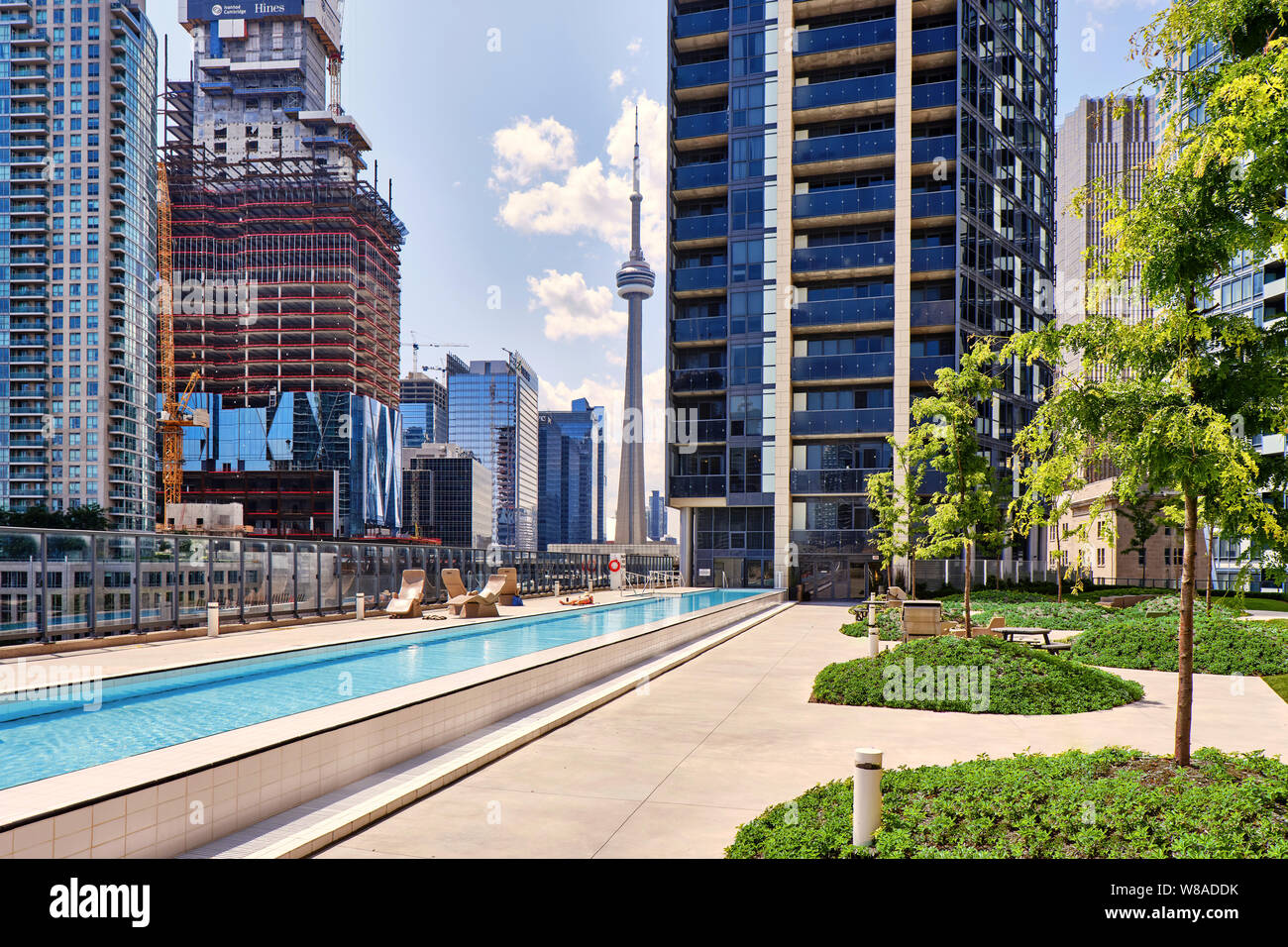 Image showcasing Condominium roof deck, Toronto Stock Photo - Alamy