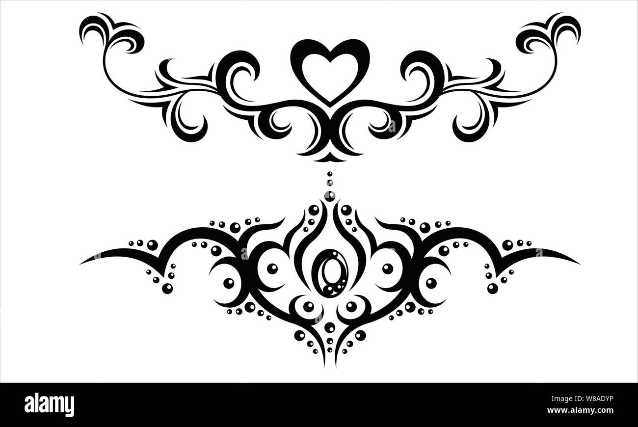 Polynesian Border Tattoo Design. Pattern Aboriginal Samoan Stock Vector -  Illustration of black, line: 255769558