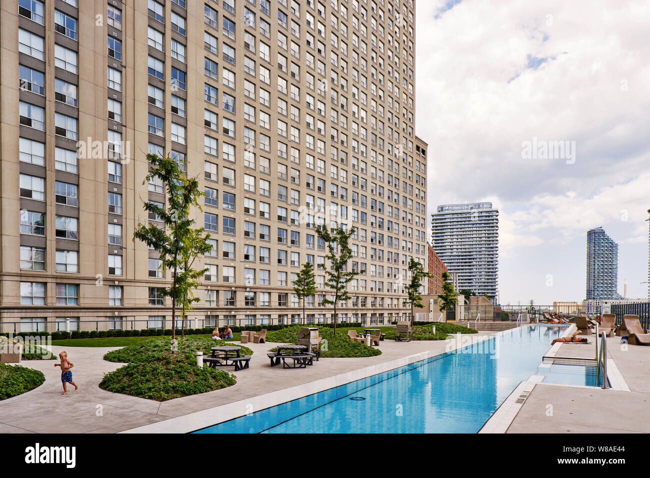 Condominium roof deck, Toronto Stock Photo Alamy
