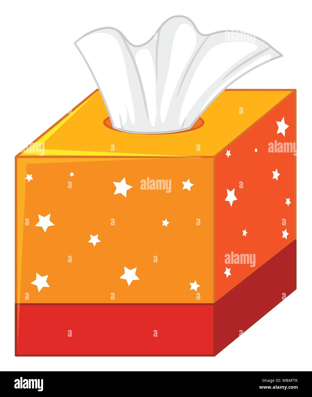 Tissue box with tissues isolated illustration Stock Vector Image & Art