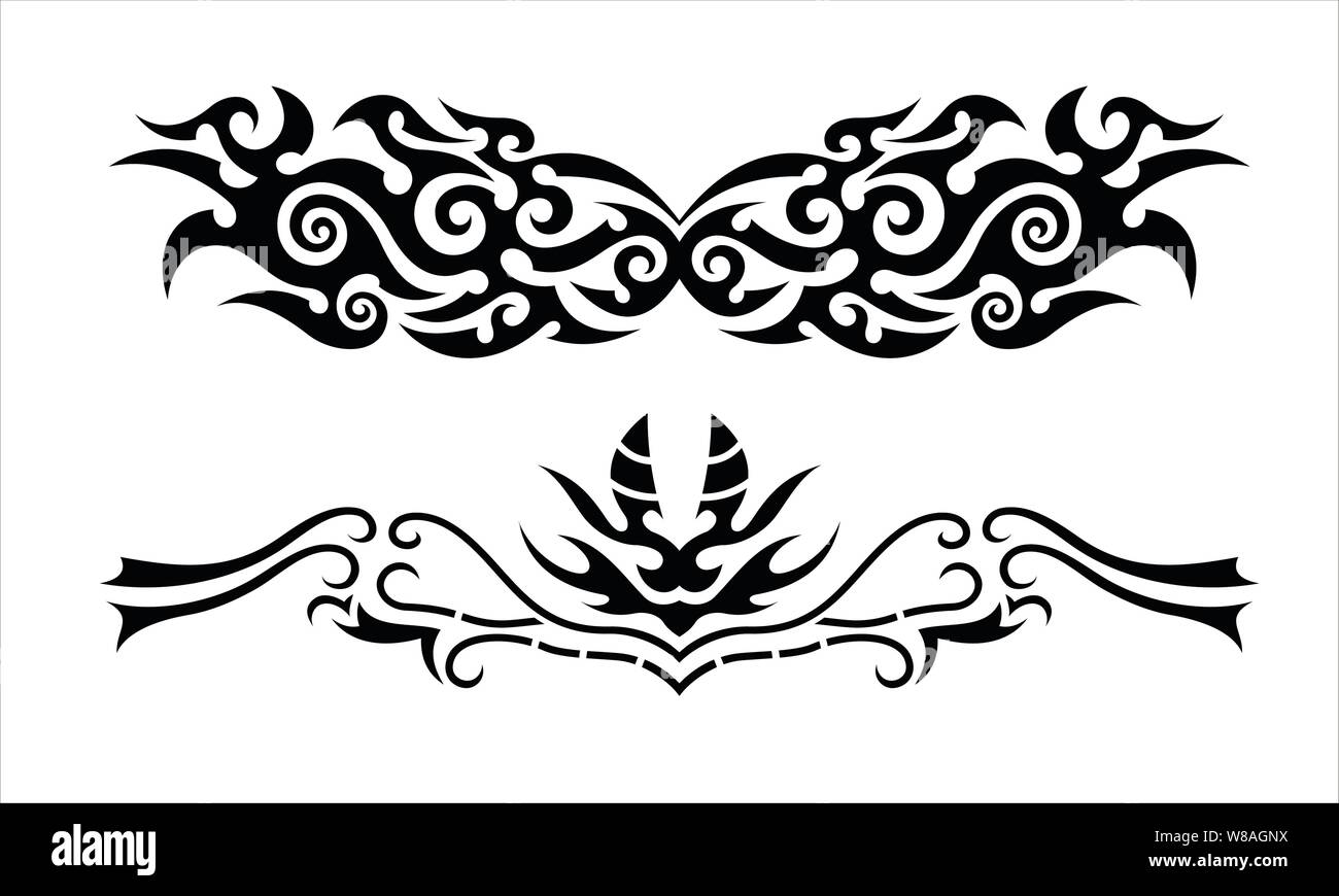 Vector Tribal Tattoo Design Eps 10 Stock Vector Image Art Alamy