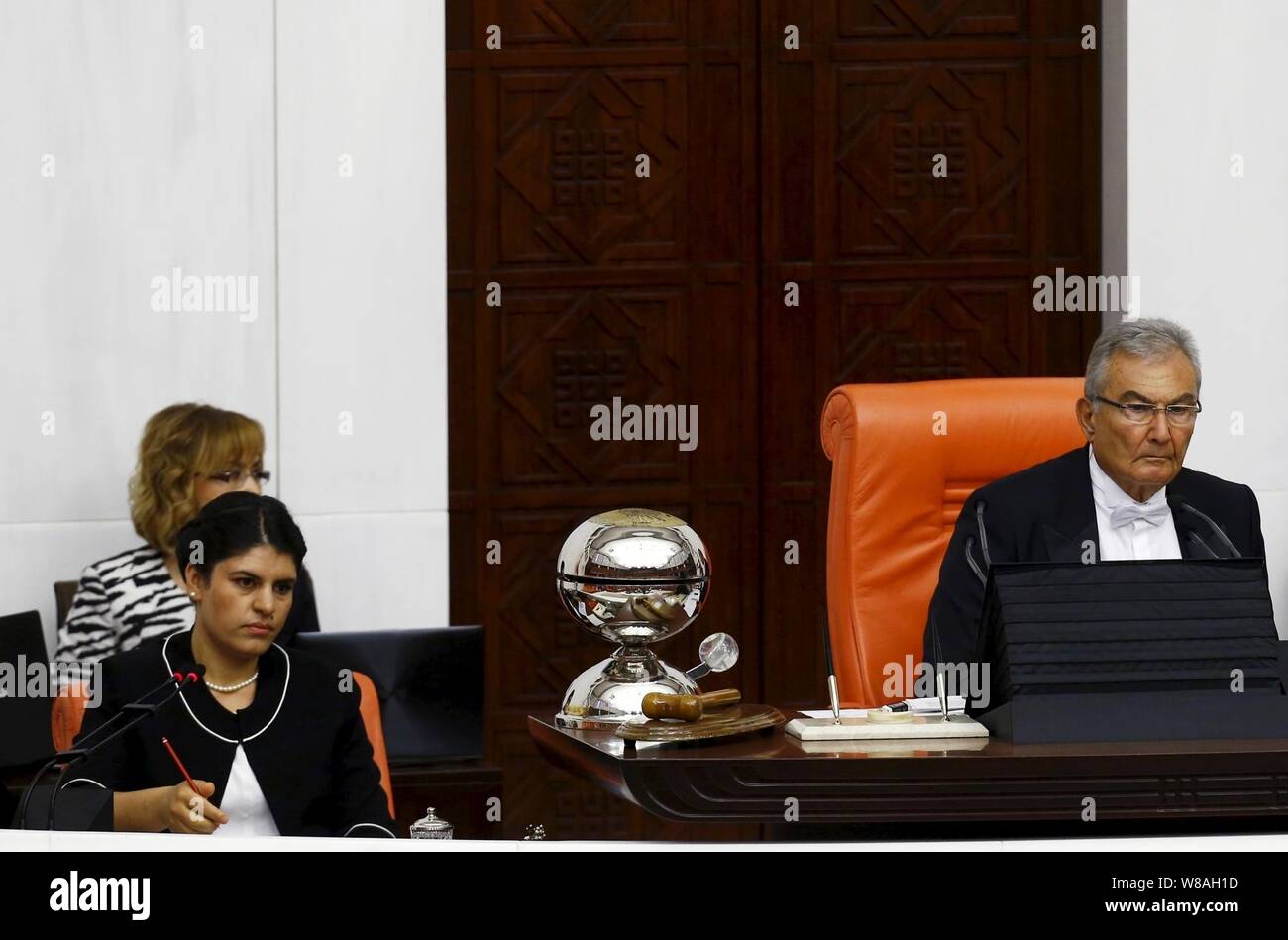 Deniz Baykal and Dilek Öcalan Stock Photo - Alamy