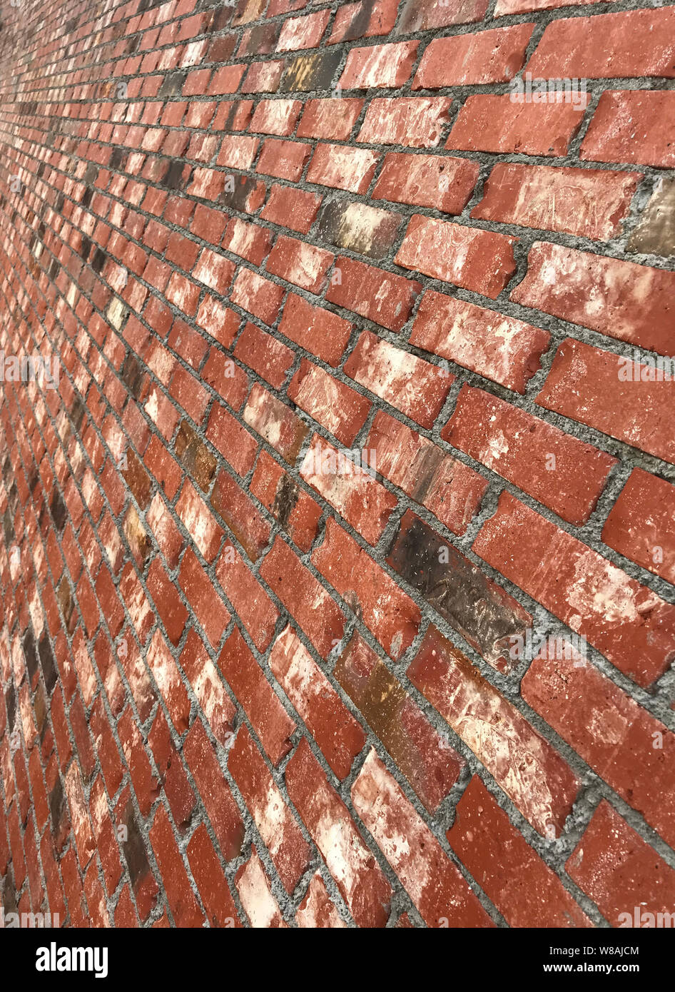 Brick Wall Perspective Pattern Photo Stock Photo