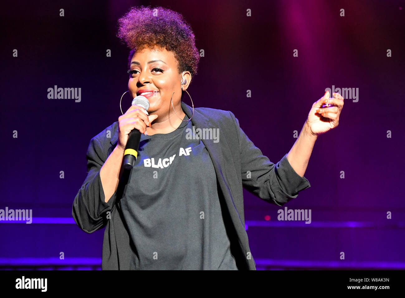 August 8, 2019, Philadelphia, Pennsylvania, U.S: Grammy nominee, singer songwriter, and actress, LEDISI,  performing at the Essence of Entertainment concert at the Dell Music Center in Philadelphia PA (Credit Image: © Ricky Fitchett/ZUMA Wire) Stock Photo