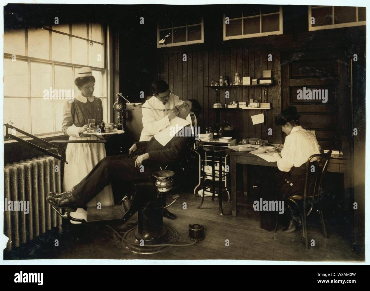 Dental work in Hospital. Hood Rubber Co., Cambridge Stock Photo Alamy